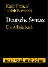 Stock image for Deutsche Syntax. Ein Arbeitsbuch for sale by medimops