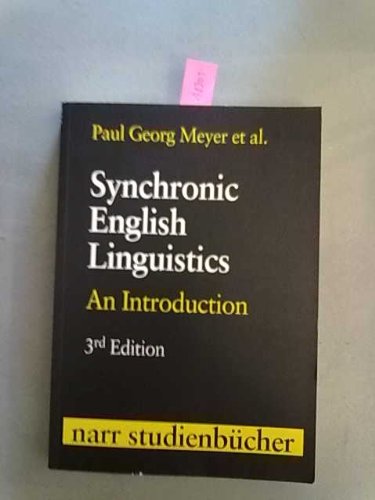 9783823361916: Synchronic English Linguistics: An Introduction (Narr Studienbcher)