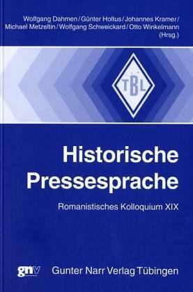 9783823362616: Historische Pressesprache