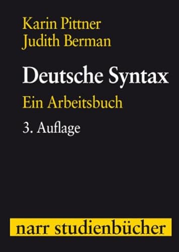 9783823364504: Deutsche Syntax: Ein Arbeitsbuch