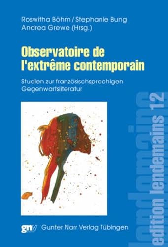 9783823364948: Observatoire de l'extrme contemporain