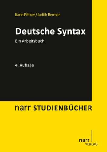 Beispielbild fr Deutsche Syntax. Ein Arbeitsbuch zum Verkauf von medimops