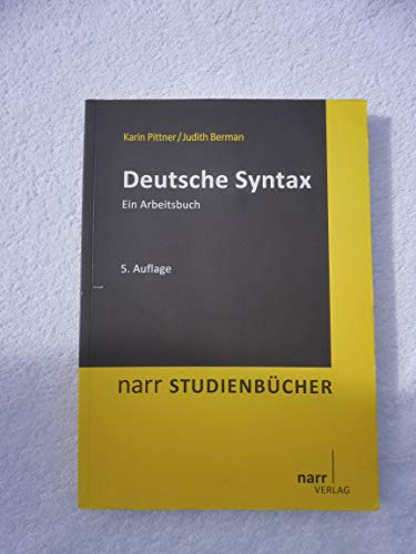 Beispielbild fr Deutsche Syntax: Ein Arbeitsbuch zum Verkauf von medimops
