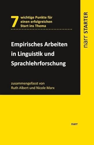 Imagen de archivo de Empirisches Arbeiten in Linguistik und Sprachlehrforschung -Language: german a la venta por GreatBookPrices