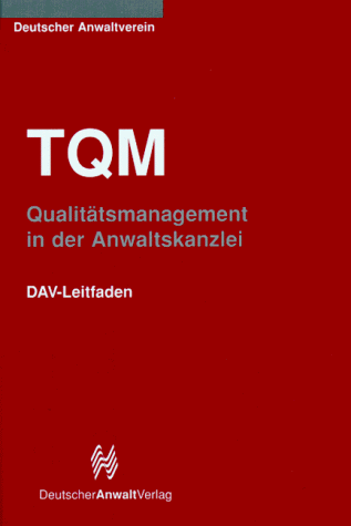 9783824002078: TQM, Qualittsmanagement in der Anwaltskanzlei