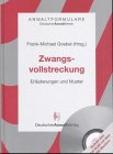 9783824002214: Zwangsvollstreckung. Erluterungen und Muster