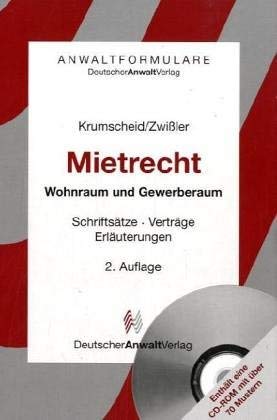 Stock image for Mietrecht. Wohnraum und Gewerberaum. Schriftstze, Vertrge, Erluterungen. Mit CD-ROM. for sale by Klaus Kuhn Antiquariat Leseflgel