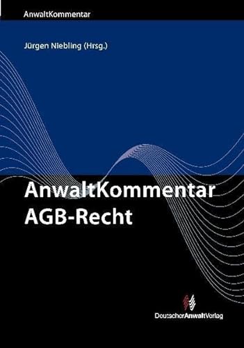 Imagen de archivo de AnwaltKommentar AGB-Recht a la venta por Buchpark
