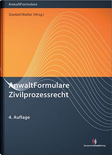 Stock image for AnwaltFormulare Zivilprozessrecht for sale by Buchpark