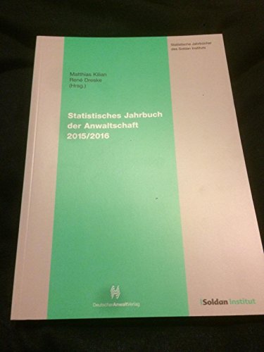 Beispielbild fr Statistisches Jahrbuch der Anwaltschaft 2015/2016 zum Verkauf von Studibuch