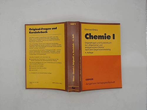 Beispielbild fr Chemie I. Original-Fragen und Kurzlehrbuch zur "Allgemeinen und anorganischen Chemie" nach dem Gegenstandskatalog 1 Pharmazie zum Verkauf von medimops