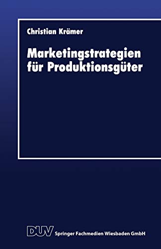 9783824401635: Marketingstrategien Fr Produktionsgter