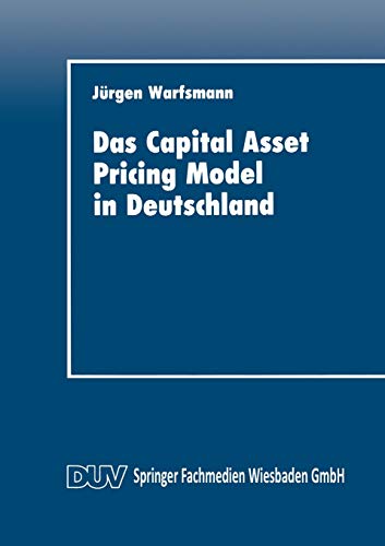Stock image for Das Capital Asset Pricing Model in Deutschland for sale by Blackwell's