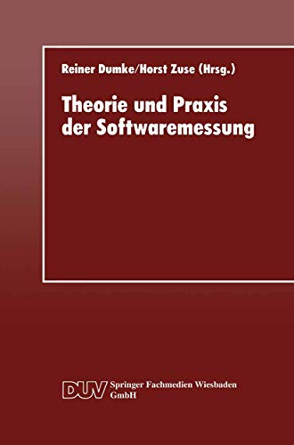 9783824420612: Theorie und Praxis der Softwaremessung (DUV: Datenverarbeitung)