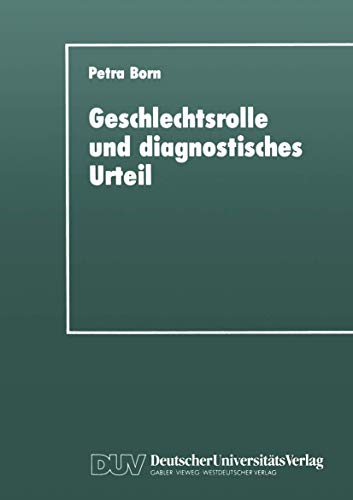 Stock image for Geschlechtsrolle und diagnostisches Urteil for sale by Chiron Media