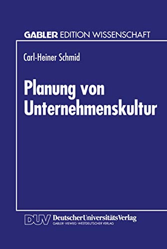 Beispielbild fr Planung Von Unternehmenskultur zum Verkauf von Chiron Media