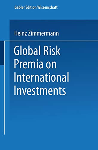Imagen de archivo de Global Risk Premia on International Investments a la venta por Chiron Media