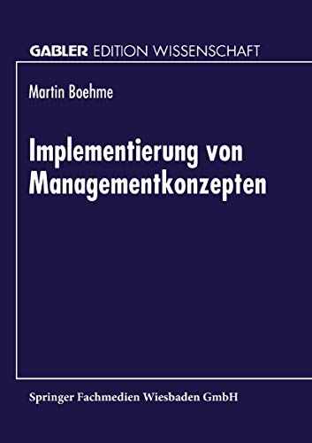 Stock image for Implementierung Von Managementkonzepten for sale by Chiron Media