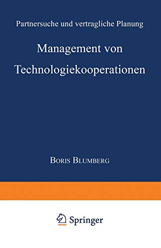 Stock image for Management von Technologiekooperationen : Partnersuche und vertragliche Planung for sale by Ria Christie Collections
