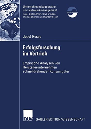 Beispielbild fr Erfolgsforschung im Vertrieb : Empirische Analysen von Herstellerunternehmen schnelldrehender Konsumguter zum Verkauf von Chiron Media