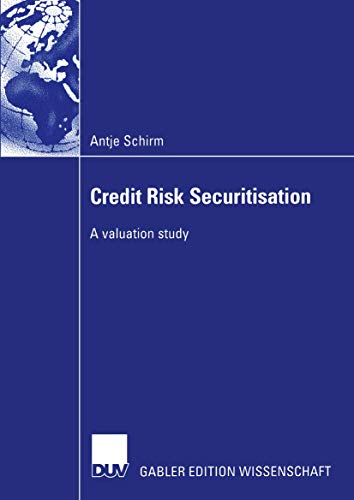 Beispielbild fr Credit Risk Securitisation : A valuation study zum Verkauf von Chiron Media