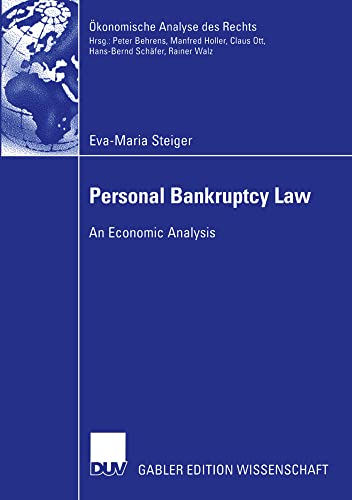 Stock image for Personal Bankruptcy Law : An Economic Analysis for sale by Chiron Media