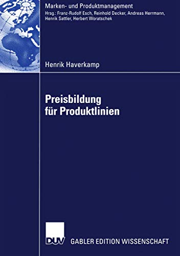 Beispielbild fr Preisbildung fr Produktlinien (Marken- und Produktmanagement) (German Edition) zum Verkauf von Lucky's Textbooks