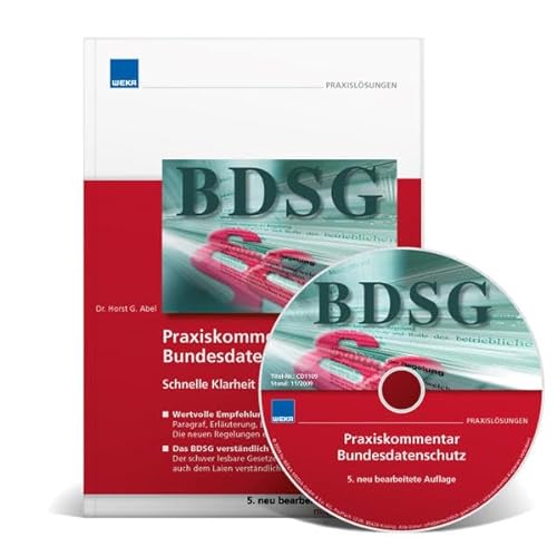 Stock image for Praxiskommentar zum Bundesdatenschutz (BDSG) mit CD-ROM for sale by medimops
