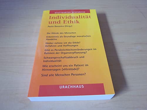 9783825171551: Individualitt und Ethik