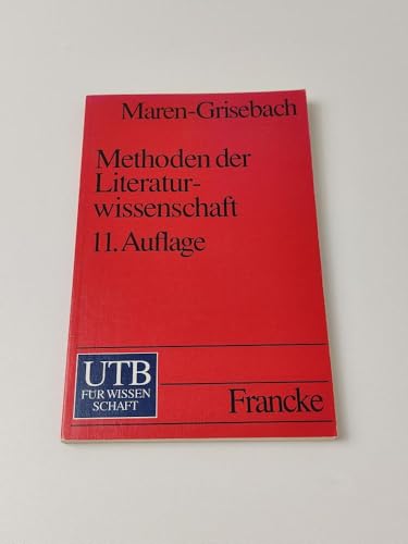 Stock image for Methoden der Literaturwissenschaft for sale by medimops