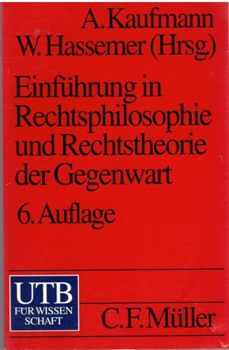 Imagen de archivo de Einfhrung in Rechtsphilosophie und Rechtstheorie der Gegenwart a la venta por medimops