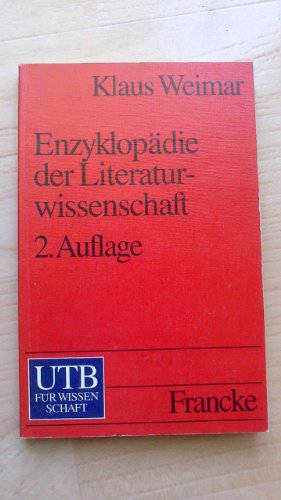 Beispielbild fr Enzyklopdie der Literaturwissenschaft zum Verkauf von medimops