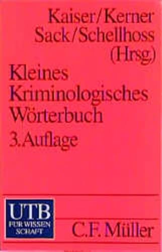 Beispielbild fr Kleines Kriminologisches Wrterbuch zum Verkauf von medimops