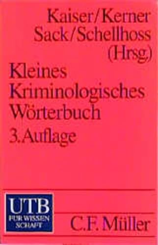 9783825212742: Kleines Kriminologisches Wrterbuch