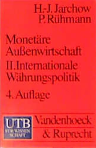 9783825213350: Internationale Wahrungspolitik (German Edition)