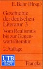 Beispielbild fr Geschichte der deutschen Literatur - Kontinuitt und Vernderung - Vom Mittelalter bis zur Gegenwart - Band 3 Vom Realismus zur Gegenwartsliteratur zum Verkauf von PRIMOBUCH