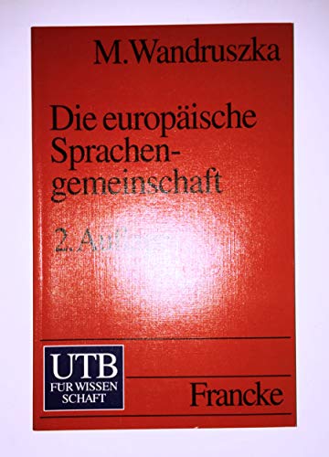 Imagen de archivo de Die europische Sprachengemeinschaft a la venta por medimops