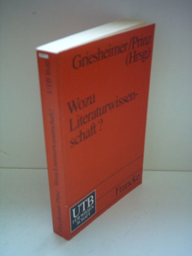 Stock image for Wozu Literaturwissenschaft? Kritik und Perspektive. for sale by Antiquariat & Verlag Jenior