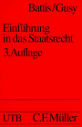 Stock image for Einfhrung in das Staatsrecht for sale by medimops