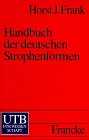 9783825217327: Handbuch der deutschen Strophenformen.