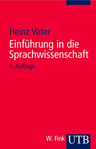 Beispielbild fr Einfhrung in die Sprachwissenschaft (Uni-Taschenbcher S) zum Verkauf von medimops