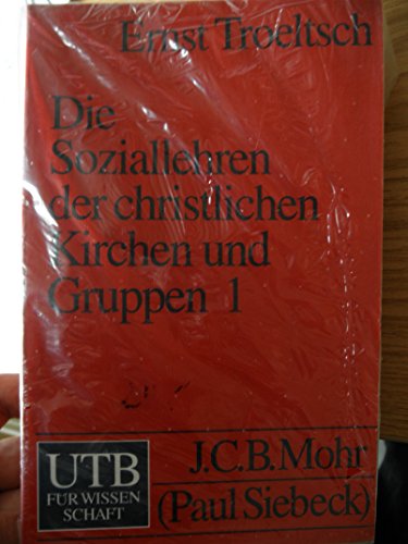 9783825218126: Die Soziallehren der christlichen Kirchen und Gruppen, (2 Bnde)