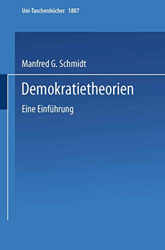 9783825218874: Demokratietheorien: Eine Einfhrung (Uni-Taschenbcher, 1887) (German Edition)