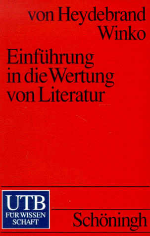 Beispielbild fr Einfhrung in die Wertung von Literatur: Systematik-Geschichte-Legitimation zum Verkauf von medimops