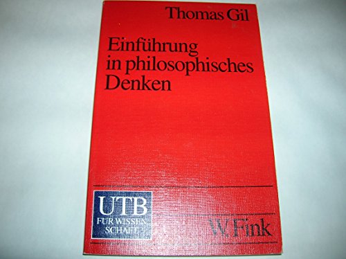 Stock image for Einfhrung in philosophisches Denken for sale by medimops