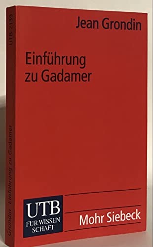 Beispielbild fr Einfhrung zu Gadamer zum Verkauf von medimops