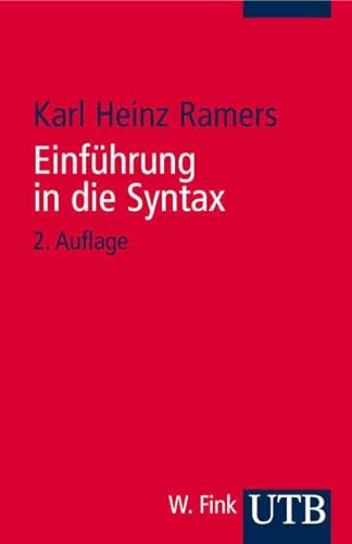 Einführung in die Syntax (Uni-Taschenbücher S) - Ramers, Karl-Heinz