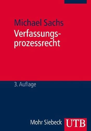 Stock image for Verfassungsprozessrecht for sale by medimops