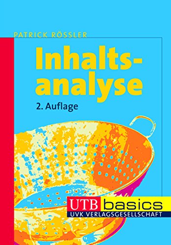 9783825226718: Inhaltsanalyse. UTB basics