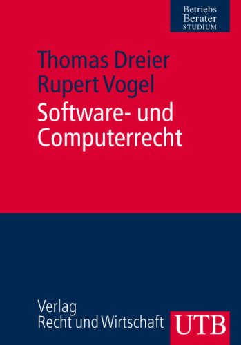 Stock image for Software- und Computerrecht (Uni-Taschenbcher M) for sale by medimops